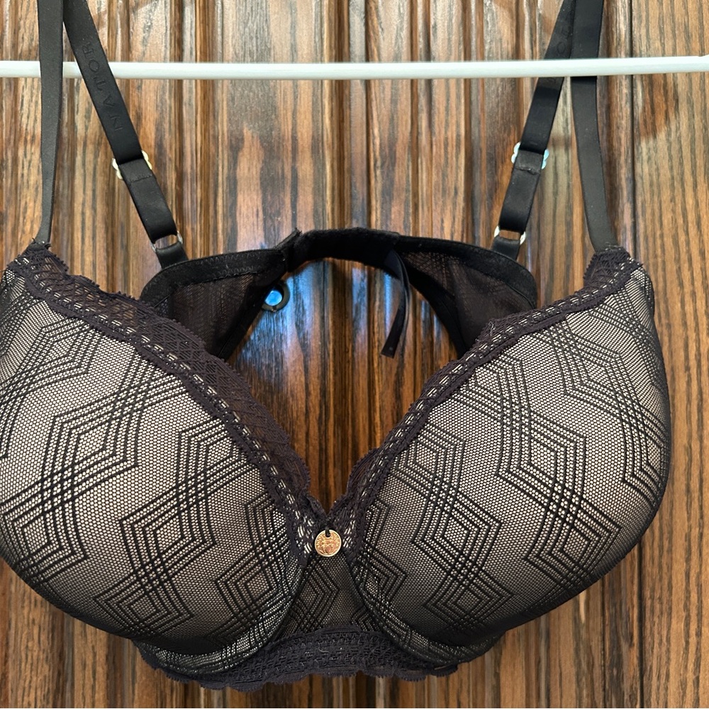 Natori Black Lace Bra 34DD
